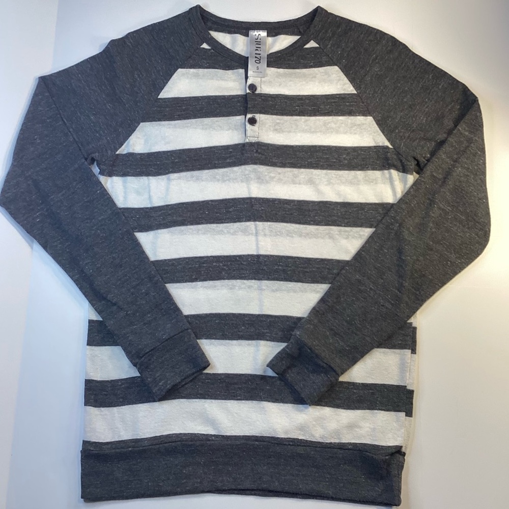 Siva70 men’s long sleeve shirt stripes
